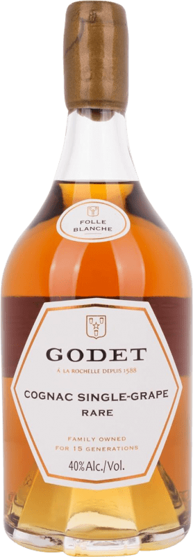 Envio grátis | Cognac Conhaque Godet Single Grape Rare Folle Blanche França 70 cl