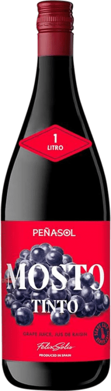 Free Shipping | 6 units box Soft Drinks & Mixers Peñasol Mosto Tinto Spain 1 L