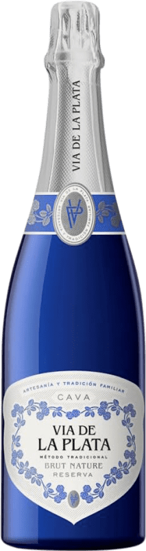 11,95 € Envio grátis | Espumante branco Vía de la Plata Coupage Brut Nature Reserva I.G.P. Vino de la Tierra de Extremadura