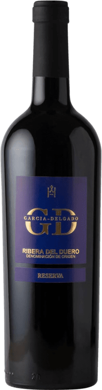 Kostenloser Versand | Rotwein García Delgado Reserve D.O. Ribera del Duero Kastilien und León Spanien Tempranillo 75 cl