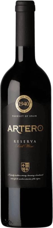 Бесплатная доставка | Красное вино Artero Резерва Испания Tempranillo — Темпранильо, Merlot — Мерло, Syrah — Сира 75 cl