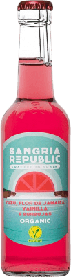 Free Shipping | 12 units box Sangaree Republic Yuzu Hibiscus & Vainilla Ecológico Galicia Spain Organic Small Bottle 27 cl