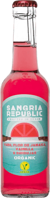 Envoi gratuit | Boîte de 12 unités Sangria Republic Yuzu Hibiscus & Vainilla Ecológico Galice Espagne Petite Bouteille 27 cl