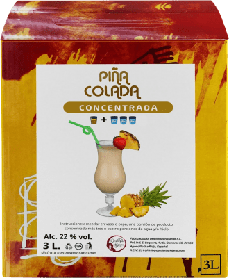 シュナップ Destilerías Riojanas Piña Colada. Concentrado para 12 Litros de Cocktail 特別なボトル 3 L