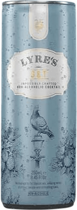 Kostenloser Versand | 24 Einheiten Box Liköre Lyre's G&T Niederlande Kleine Flasche 25 cl Alkoholfrei