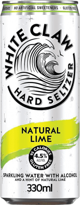 1,95 € | Boîte de 12 unités Mixer White Claw Hard Seltzer Natural — Naturel États Unis Canette 33 cl Lime — Citron Vert