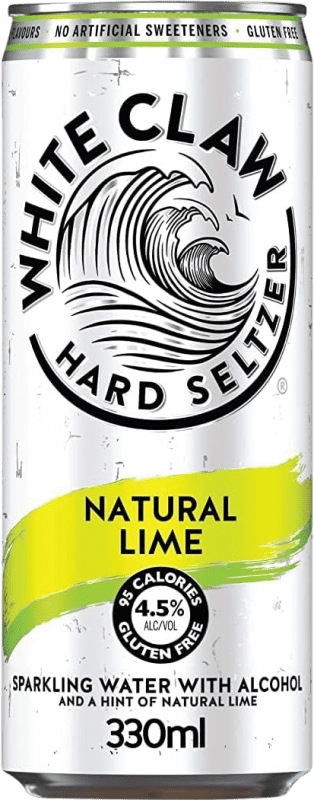 Envío gratis | Caja de 12 unidades Refrescos y Mixers White Claw Hard Seltzer Redi Lima Estados Unidos Botellín Tercio 33 cl