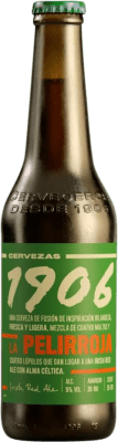 Bier 24 Einheiten Box Estrella Galicia 1906 Red Ale Premium Extra Drittel-Liter-Flasche 33 cl