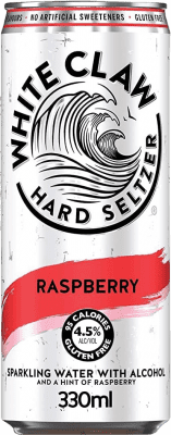 Getränke und Mixer 12 Einheiten Box White Claw Hard Seltzer Redi Frambuesa Drittel-Liter-Flasche 33 cl