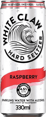 39,95 € Kostenloser Versand | 12 Einheiten Box Mixer White Claw Hard Seltzer Dose 33 cl Raspberry — Himbeere