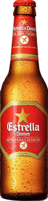 15,95 € | 24 Einheiten Box Bier Estrella Damm Mediterránea Spanien Kleine Flasche 20 cl