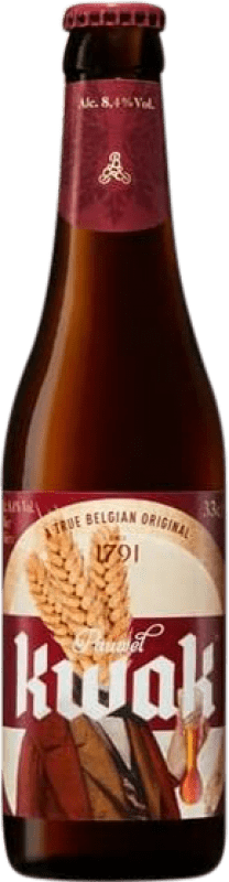 Envoi gratuit | Boîte de 4 unités Bière Kwak Belgique Bouteille Tiers 33 cl