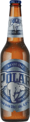 23,95 € | 12 Einheiten Box Bier Polar. Pilsen Spanien Drittelliterflasche 33 cl