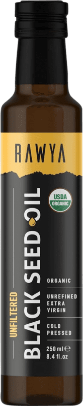 19,95 € | Huile Végétale Rawya Black — Édition Noire, Unfiltered — Non Filtré Turquie Organic — Biologique Petite Bouteille 25 cl Comino — Cumin