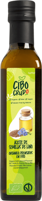 Envío gratis | Aceite de Cocina Cibo Crudo Lino Bio Italia Botellín 25 cl