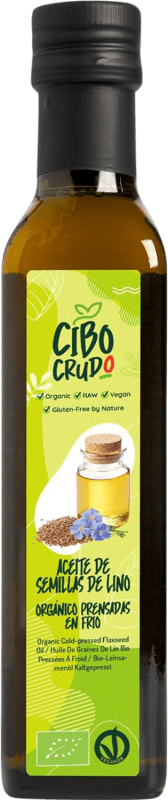 14,95 € | Aceite Vegetal Cibo Crudo Italia Bio — Biológico Botellín 25 cl Lino