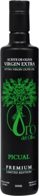 Spedizione Gratuita | Olio d'Oliva Oro del Olivo Edizione Limitata, Premium, EVO Extra Vergine Spagna Picual Bottiglia Medium 50 cl