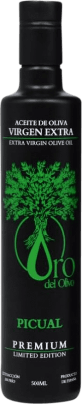 Free Shipping | Olive Oil Oro del Olivo Limited Edition, Premium, EVOO Extra Virgin Spain Picual Medium Bottle 50 cl