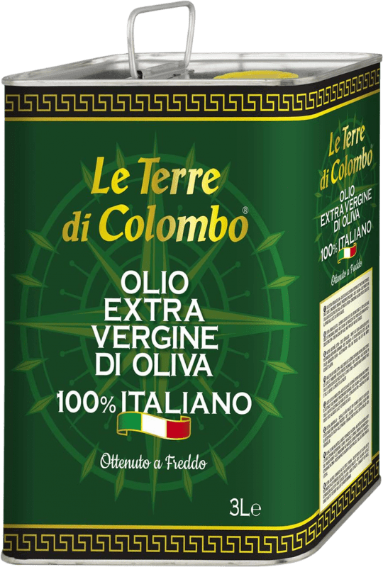 Envío gratis | Aceite de Oliva Le Terre di Colombo Virgen Extra Italia Lata Especial 3 L