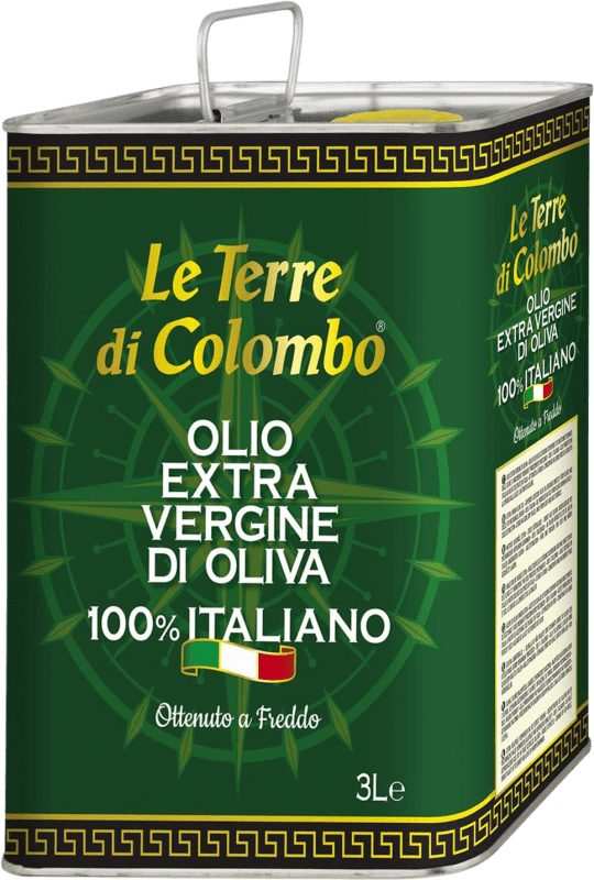 Free Shipping | Olive Oil Le Terre di Colombo Virgen Extra Italy Special Tin 3 L