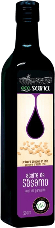 8,95 € Envío gratis | Aceite de Cocina Drasanvi Ecosana Sésamo Virgen Bio Ecológico Botella Medium 50 cl