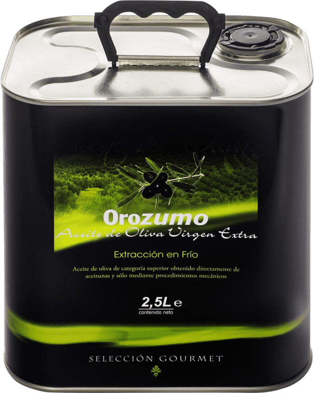 Envio grátis | Azeite de Oliva Orozumo Virgen Extra Arbequina Picual Andaluzia Espanha Picual, Arbequina Lata Especial 2,5 L