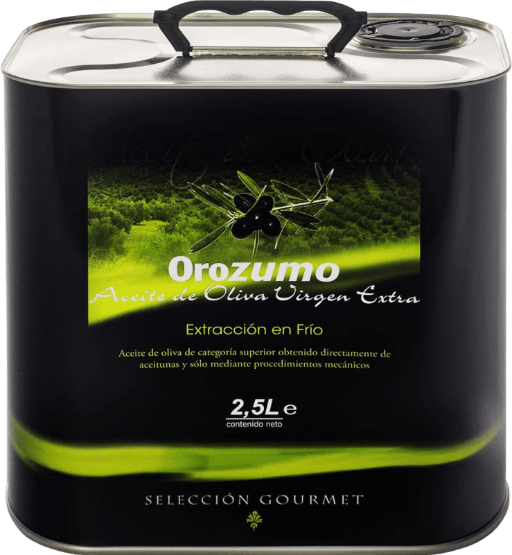 Envío gratis | Aceite de Oliva Orozumo Arbequina Picual AOVE Virgen Extra Andalucía España Picual, Arbequina Lata Especial 2,5 L