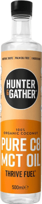 Envoi gratuit | Huile de Cuisson Hunter & Gather Coco MCT C8 Orgánico Royaume-Uni Bouteille Medium 50 cl