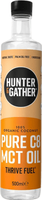 Kostenloser Versand | Speiseöl Hunter & Gather Coco MCT C8 Orgánico Großbritannien Ökologisch Medium Flasche 50 cl