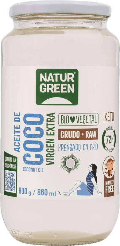 Free Shipping | Cooking Oil Natur Green Coco Virgen Extra Bio Spain 80 cl