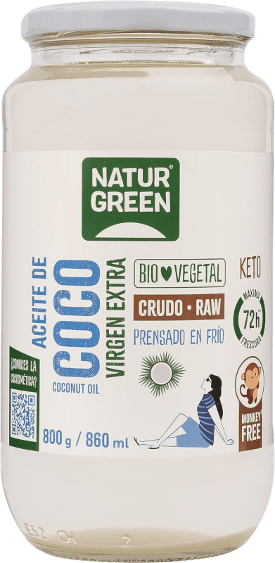 23,95 € | Óleo de Cozinha Natur Green Coco Virgen Extra Bio Espanha Biológico 80 cl