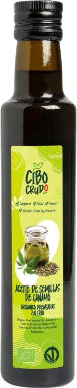 Kostenloser Versand | Pflanzenöl Cibo Crudo Litauen Bio — Nachhaltig Kleine Flasche 25 cl Cáñamo — Hanf
