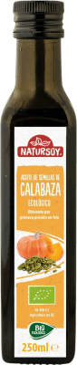 Envío gratis | Aceite de Cocina Natursoy. Calabaza Ecológico España Botellín 25 cl