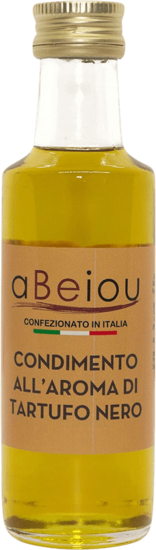 Envio grátis | Azeite de Oliva aBeiou Artesanal, AOVE Virgem Extra Itália Garrafinha Miniatura 10 cl Trufa Negra