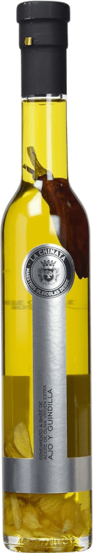 18,95 € Envío gratis | Aceite de Oliva La Chinata Ajo Guindilla Botellín 25 cl