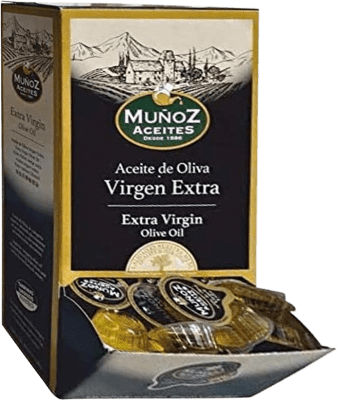 Huile d'Olive Boîte de 168 unités Muñoz Virgen Extra Doses Uniques 1 cl