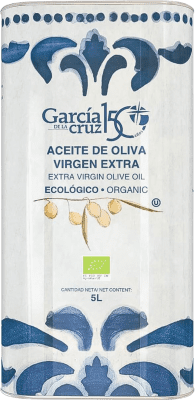 Free Shipping | Olive Oil García de la Cruz EVOO Extra Virgin Castilla la Mancha Spain Organic — Eco Special Can 5 L