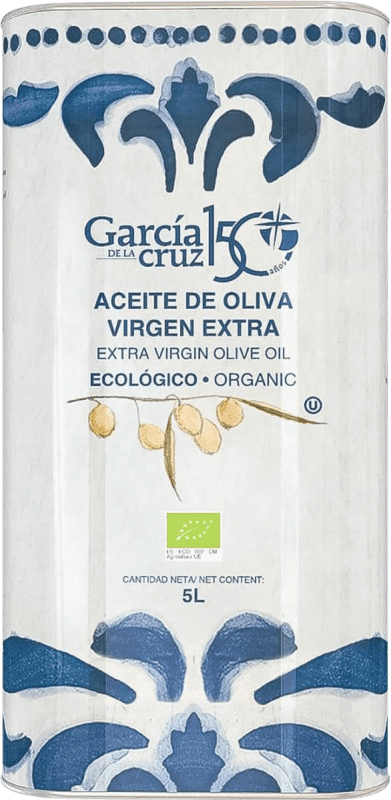 Envio grátis | Azeite de Oliva García de la Cruz AOVE Virgem Extra Castela-Mancha Espanha Organic — Bio Lata Especial 5 L