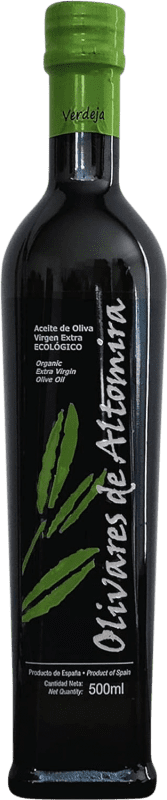 Envío gratis | Aceite de Oliva Olivares de Altomira AOVE Virgen Extra España Tempranillo Eco — Ecológico Botella Medium 50 cl