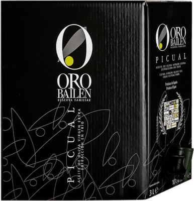 オリーブオイル Oro Bailén Picual — ピクアル EVOO エキストラバージン バッグ・イン・ボックス 3 L