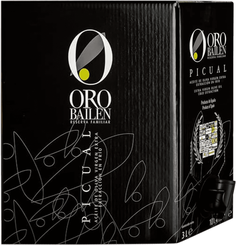 Envio grátis | Azeite de Oliva Oro Bailén AOVE Virgem Extra Espanha Picual Bag in Box 3 L
