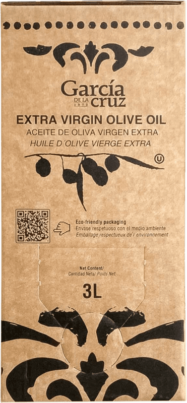 Envio grátis | Azeite de Oliva García de la Cruz Virgen Extra Castela-Mancha Espanha Bag in Box 3 L