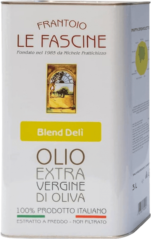 Envio grátis | Azeite de Oliva Le Fascine. Virgen Extra Itália Lata Especial 3 L