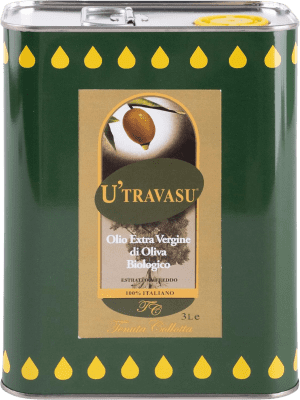 Huile d'Olive U'Travasu. Virgen Extra Ecológico Canette Spéciale 3 L