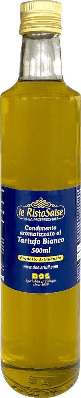 Envío gratis | Aceite de Oliva Guiuliano Tartufi Llauna Virgen Extra Trufa Blanca Italia Botella Medium 50 cl