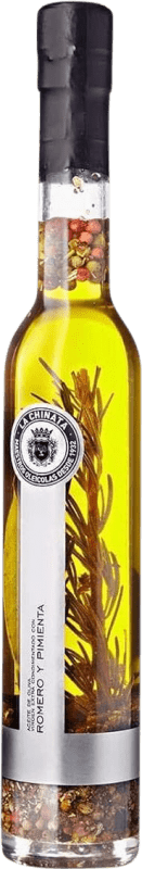 24,95 € Envío gratis | Aceite de Oliva La Chinata Virgen Extra Romero Pimientas Botellín 25 cl