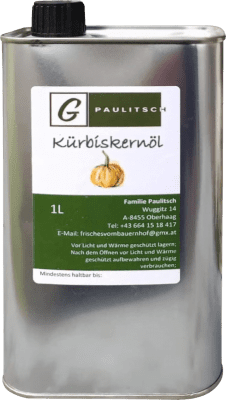 クッキングオイル Family Paulitsch. G Calabaza 大きな缶 1 L