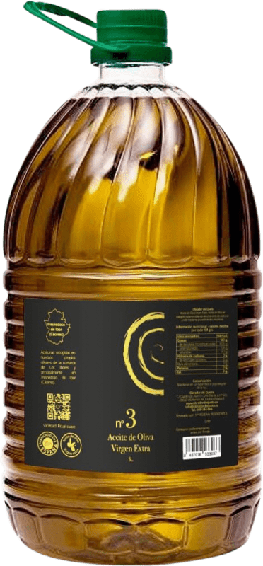 Envio grátis | Azeite de Oliva Los Caracoles Virgen Extra Espanha Cornicabra Garrafão 5 L