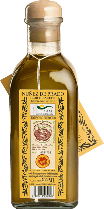 9,95 € | オリーブオイル Núñez de Prado Flor EVOO エキストラバージン D.O. Baena Córdoba スペイン Eco — エコ ビオ オーガニック ミディアムボトル 50 cl ガラス