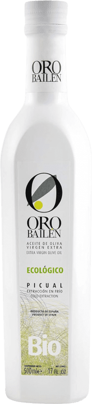 Бесплатная доставка | Оливковое масло Oro Bailén Virgen Extra Ecológico Испания Picual бутылка Medium 50 cl